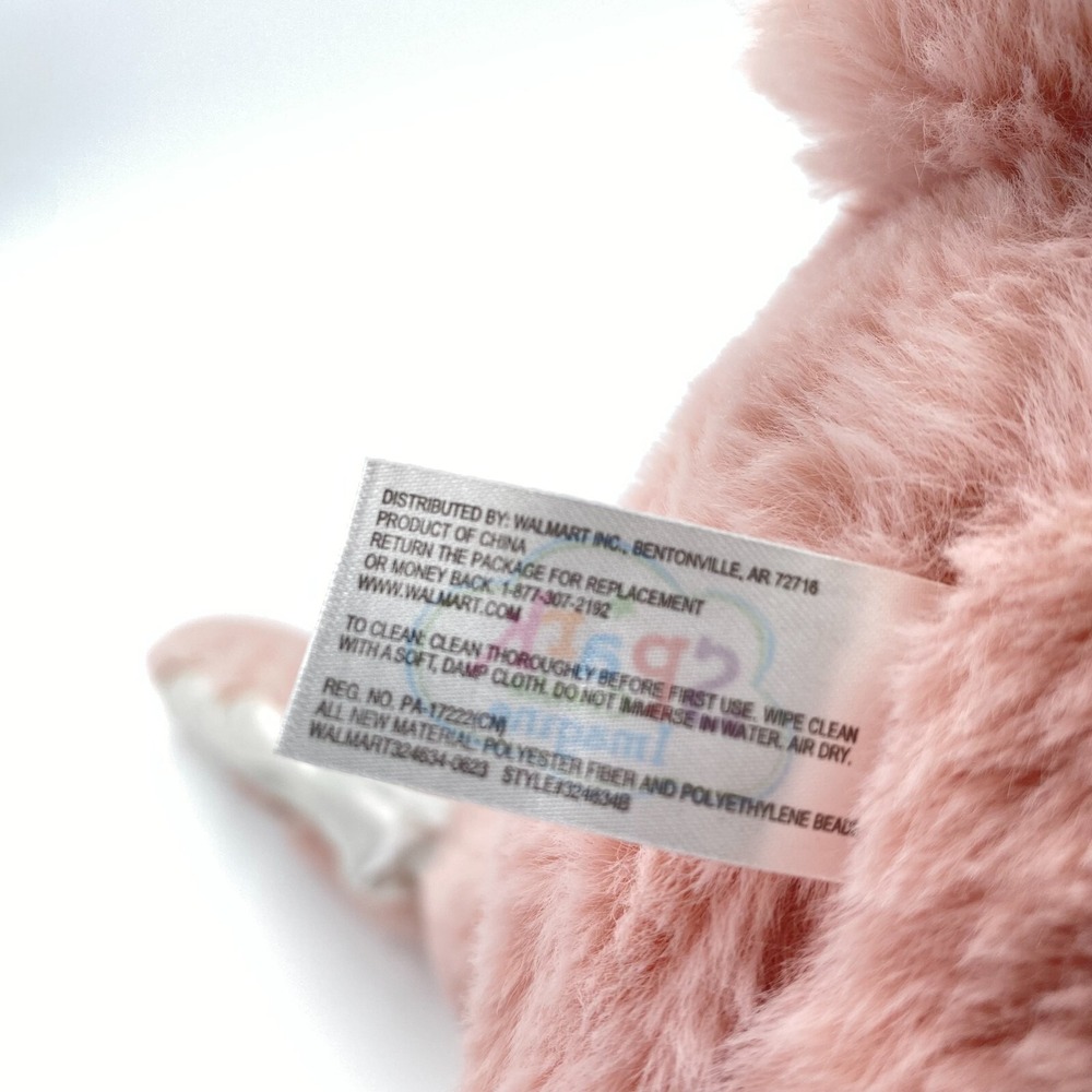 Spark Create Imagine Pink Bunny Rabbit Plush Stuffed Animal Toy Rattle Baby Soft - Picture 11 of 11